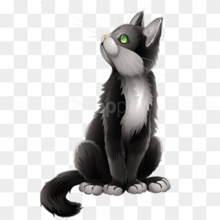 Download Cartoon Black Cat Clipart Png Photo - Cartoon Cat Png Transparent, Png Download