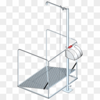 Premiumline Emergency Safety Shower Combination With - Handrail, HD Png Download