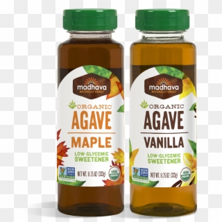 Organic Agave Nectar Group - Glass Bottle, HD Png Download