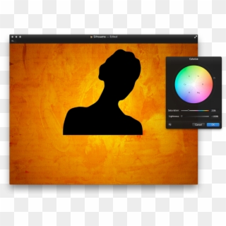Now, Duplicate The Layer Model And Rename It To Silhouette - Silhouette, HD Png Download