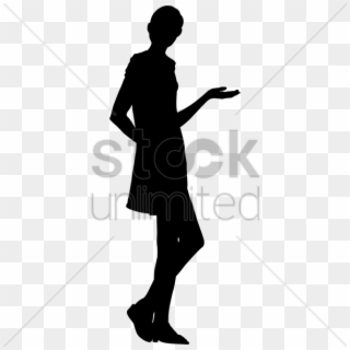 Businesswoman Posing Silhouette V矢量图形 - Agarbatti With Stand Png, Transparent Png