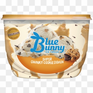 Super Chunky Cookie Dough® - Blue Bunny Ice Cream Salted Caramel, HD Png Download