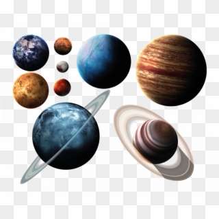 Graphic Freeuse Muursticker Planeet Kopen Set Van Roomit - Solar System Planets, HD Png Download