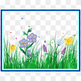 Best Grass Border No Background Clipart Panda Dvac - Clipart Easter Background Free, HD Png Download