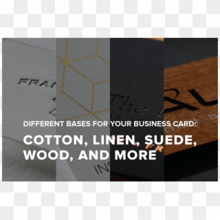 Different Types Of Bases For Your Business Card - Plywood, HD Png Download
