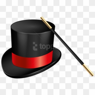 Free Png Download Magic Hat And Magic Wand Clipart - Magic Hat And Wand Clipart, Transparent Png