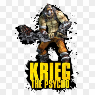 Krieg The Psycho By Thatcraigfellow - Borderlands, HD Png Download