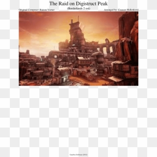 The Raid On Digistruct Peak Sheet Music For Piano, - Borderlands 2, HD Png Download