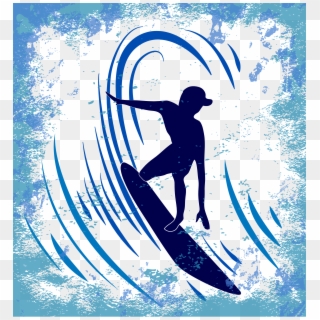 Library Big Surfing Wind Illustration Skateboard Material - Surfing, HD Png Download