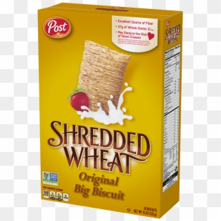 Post Shredded Wheat Original Big Biscuit Cereal Box - Whole Grain, HD Png Download