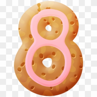 Biscuit Number Eight Png Clipart Image - Clip Art, Transparent Png