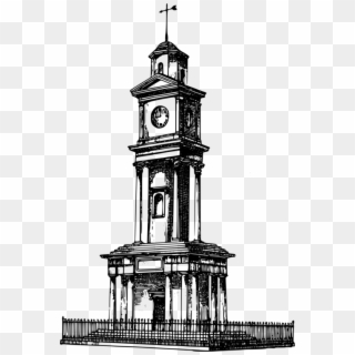 Big Ben Clock Tower Bell Tower - Clock Tower Drawing Png, Transparent Png
