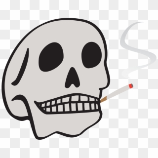 Rauchende Schädel Gruß Karte Grußkarte , Png Download - Skull, Transparent Png