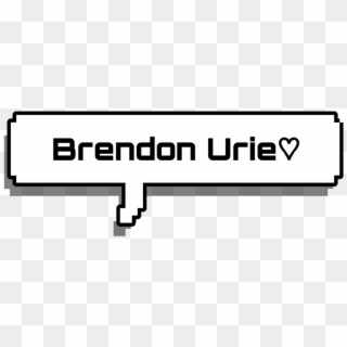 Text Frase Panicatthedisco Panic At The Disco Brendon - Speech Bubble Png Pixel, Transparent Png