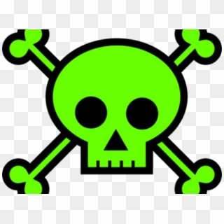 Green Skull Cliparts - Draw Skull And Bones, HD Png Download