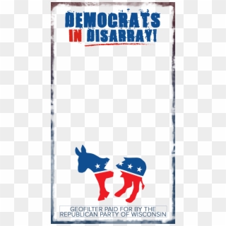 Wisgop Digital Ads Highlight Democrats In Disarray - Democrat Donkey, HD Png Download