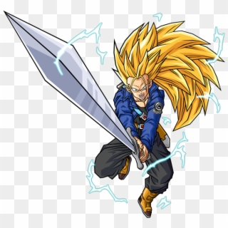 Future Trunks Ssj3 By Hsvhrt - Trunks Ssj 3, HD Png Download