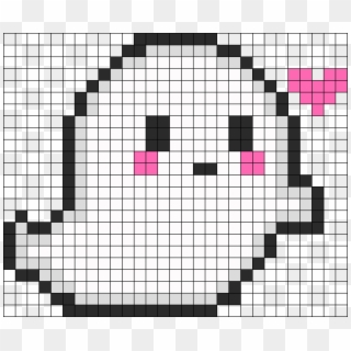Fanasma Perler Bead Pattern / Bead Sprite - Cute Halloween Pixel Art, HD Png Download