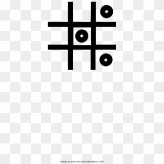 Tic Tac Toe Coloring Page - Poster, HD Png Download