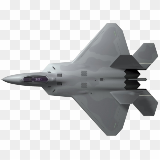 Jet Fighter Clipart F35 - Top Of A F22, HD Png Download