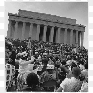 Black And White Crowd - Lincoln Memorial, HD Png Download
