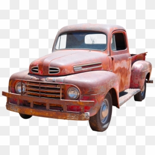 Ford, V8, Pickup, Automotive, American, Auto, Oldtimer - Old Red Truck Png, Transparent Png