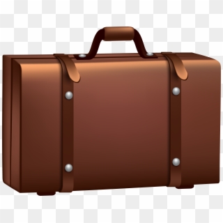 Brown Suitcase Png Clip Art Image - Briefcase Transparent Background Clipart, Png Download