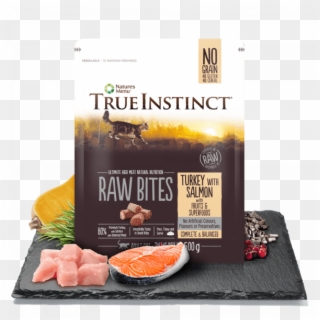 True Instinct Cat Raw Bites Turkey With Salmon - Natures Menu True Instinct, HD Png Download