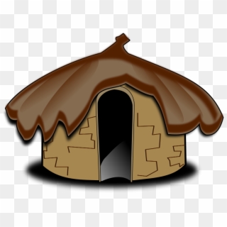 Oca House Hut Mud Clip Art - Stone Age House Cartoon, HD Png Download