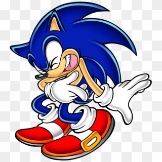 Sonic The Hedgehog Laughing - Sonic Adventure 2 Art, HD Png Download