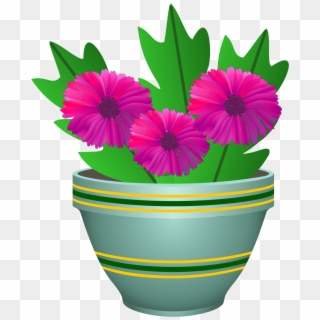 This Free Icons Png Design Of Purple Flower Pot, Transparent Png