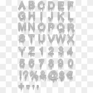 Icicles Font - Ice Letter Font, HD Png Download