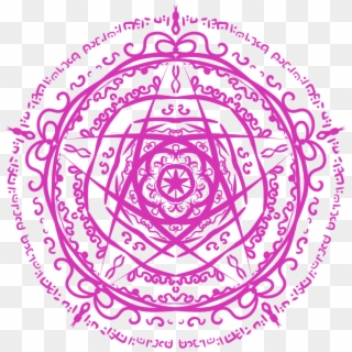 Miss Melancholy Magic Circles For Different Mage Types - Pink Magic Circle Png, Transparent Png