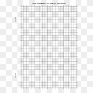 Tear Here Tear Here Scrap Graph Paper This Sheet Will - Monochrome, HD Png Download