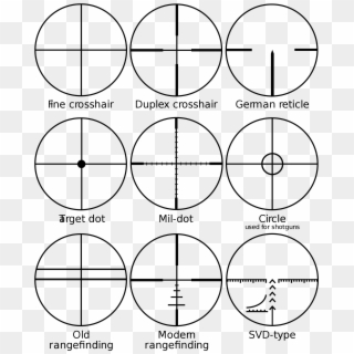 Reticle - Scope Reticles, HD Png Download