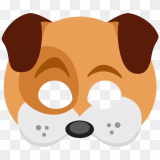 Snapchat Dog Face Sticker - Clip Art Dog Mask, HD Png Download