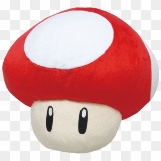 1 Of - Red Mario Mushroom Plush, HD Png Download