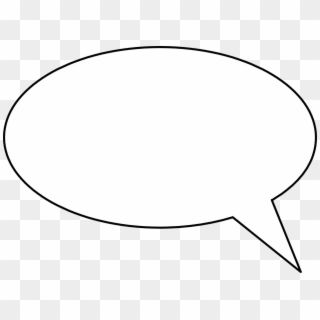 Speech Bubble With Black Background, HD Png Download