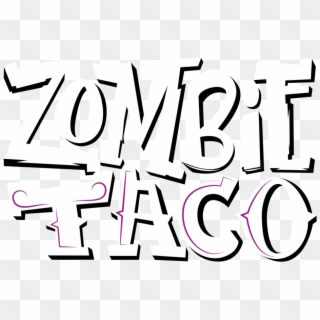 Zombietaco Logo White Stacked 01 - Calligraphy, HD Png Download