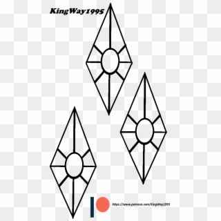 Kingway1995, Cutie Mark, Diamond, Outline, Patreon, - คิว ตี้ มาร์ค Png, Transparent Png