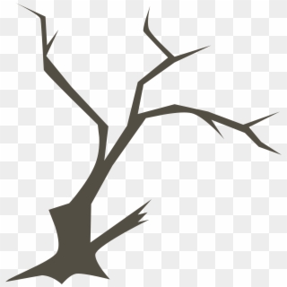 Drawing Of Spooky Tree Without Foliage - Ramas De Arbol Png, Transparent Png
