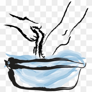 Pictures Of Feet - Jesus Washing Disciples Feet Clipart, HD Png Download
