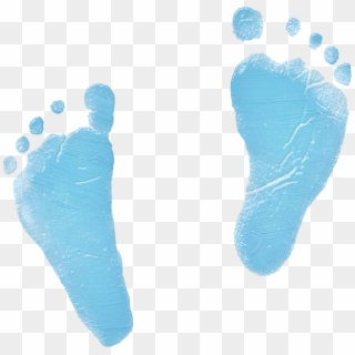 Baby Feet Png - Blue Baby Footprint Png, Transparent Png