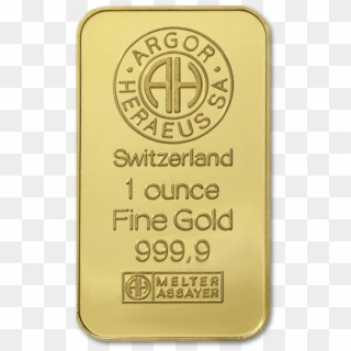 Gold Investment Bar 1 Oz With Bitcoin At Bullion79 - Argor Heraeus, HD Png Download