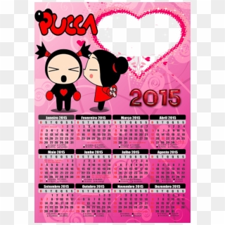 Moldura Pucca 2015 - Pucca Calendario 2019, HD Png Download