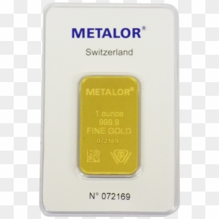 The Metalor Stamped 1oz Gold Bar Is A High Quality - Metalor, HD Png Download