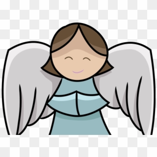 Angel Clipart Line Art - Simple Christmas Angel Clipart, HD Png Download