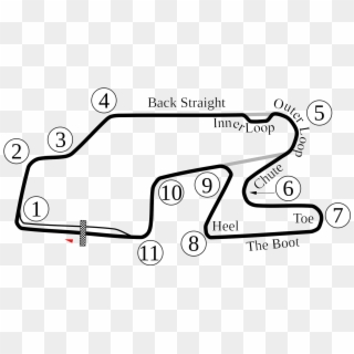 Nascar Vector Finish Line - Watkins Glen Track Map, HD Png Download