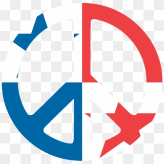 Panama Peace Symbol Flag 3 Twee Peacesymbol - Flag, HD Png Download