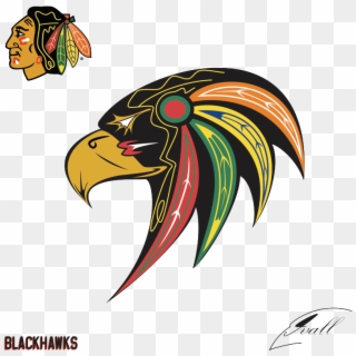 Chicago Blackhawks Hawk Logo - Chicago Blackhawks Logo New, HD Png Download